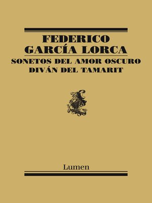 cover image of Sonetos del amor oscuro y Diván del Tamarit